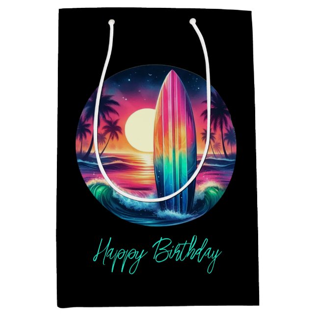 Sacola Para Presentes Média Escape do surfboard (Frente)