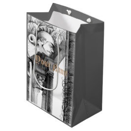 Sacola Para Presentes Média Escultura de Arte Lápis do Castelo