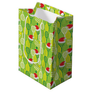 Sacola Para Presentes Média 🎄 Esmagando o padrão 🎾 tênis de Natal