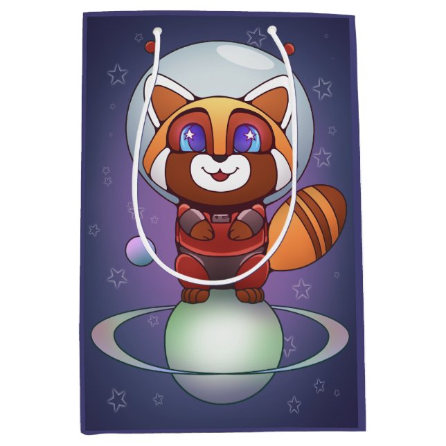 Sacola Para Presentes Média Espaço Panda Chippy! (Frente)