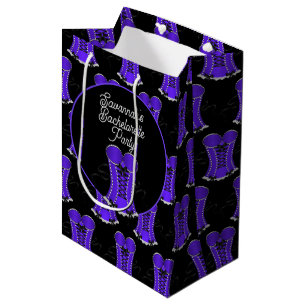 Sacola Para Presentes Média Espartilho Roxo Sedutor