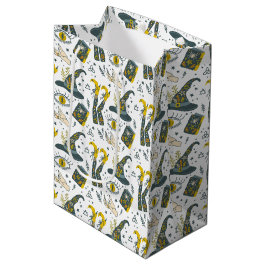 Sacola Para Presentes Média Espelho de símbolos coloridos de halloween