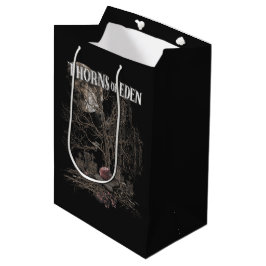 Sacola Para Presentes Média Espinhos do Éden - Design de Streetwear Gótico