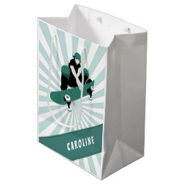 Sacola Para Presentes Média Esportes Legal com nomes de skate de garotas moder