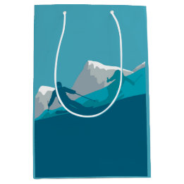 Sacola Para Presentes Média Esqui alpino