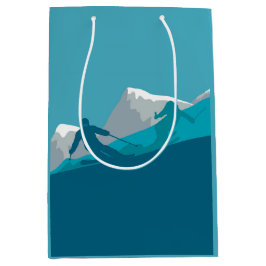 Sacola Para Presentes Média Esqui alpino