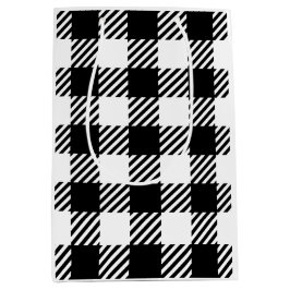 Sacola Para Presentes Média Estilo de Designer Clássico de Xadrez Buffalo - Br