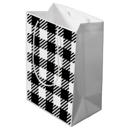 Sacola Para Presentes Média Estilo de Designer Clássico de Xadrez Buffalo - Br