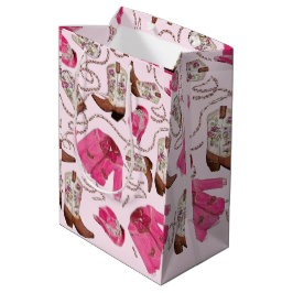 Sacola Para Presentes Média estilo de padrão cowgirl