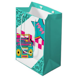 Sacola Para Presentes Média Estilo de Vintage Estéreo 1994