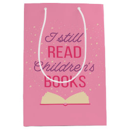 Sacola Para Presentes Média Eu ainda leio livros infantis III