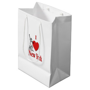 Sacola Para Presentes Média Eu Amo NY