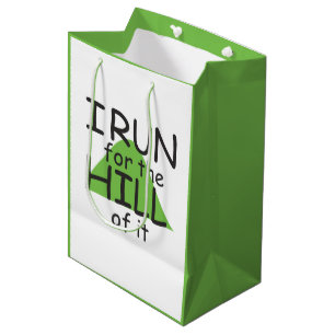 Sacola Para Presentes Média Eu corro para o Capitólio © - Funny Runner Gift