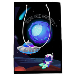 Sacola Para Presentes Média explorar o infinito