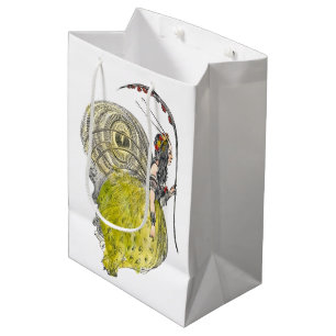 Sacola Para Presentes Média Fada Borboleta Fantasia Fofo Vintage com Asas