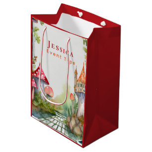Sacola Para Presentes Média FAIRYCORE Princesa Fairytalle Castle Reino Unido P