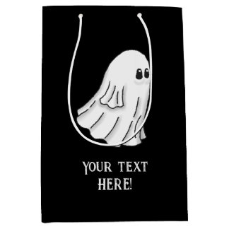 Sacola Para Presentes Média Fantasma Assustador de Halloween