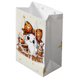 Sacola Para Presentes Média Fantasma Assustadoramente Doce