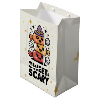 Sacola Para Presentes Média Fantasma Assustadoramente Doce