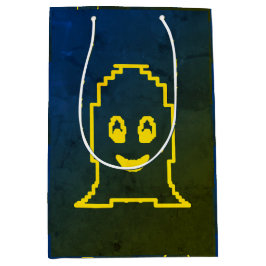 Sacola Para Presentes Média Fantasma bonito sorridente