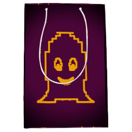 Sacola Para Presentes Média Fantasma bonito sorridente