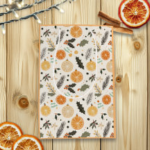 Fatias de Laranja e Pinheiro de Natal