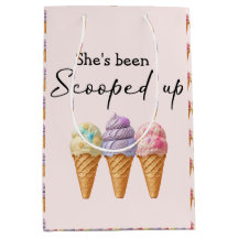 Favor de Chá de Noiva Recolhido Verão Sorvete