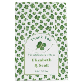 Sacola Para Presentes Média Favor do Chá de casamento do Dia de São Patrício A