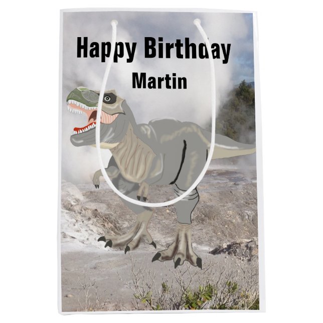 Sacola Para Presentes Média Fearsome Tyrannosaurus Medium Gift Bag (Frente)