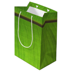 Sacola Para Presentes Média Fecho de Banana Leaf