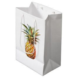 Sacola Para Presentes Média Feliz abacaxi tropical