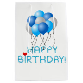 Sacola Para Presentes Média Feliz aniversário