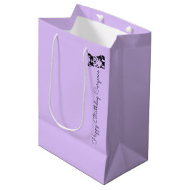 Sacola Para Presentes Média 'Feliz Aniversário Corgeous' Pais de Animais de Es