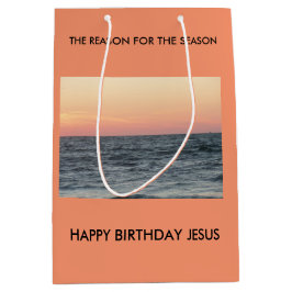Sacola Para Presentes Média Feliz Aniversário Jesus, Razão Para A Época