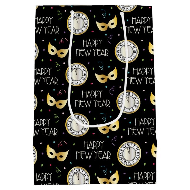 Sacola Para Presentes Média Feliz ano novo (Verso)