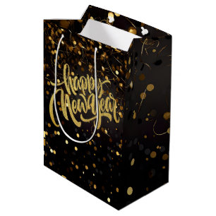 Sacola Para Presentes Média Feliz ano novo