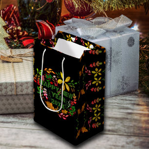 SACOLA PARA PRESENTES MÉDIA FELIZ ANO NOVO PERSONALIZADO 20XX
