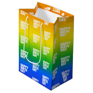Sacola Para Presentes Média Feliz Birthgay