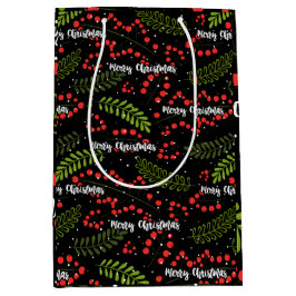 Sacola Para Presentes Média Feliz de Boho e folhas de papel de moldagem de Nat