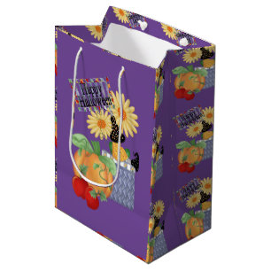 Sacola Para Presentes Média Feliz Dia das Bruxas 3