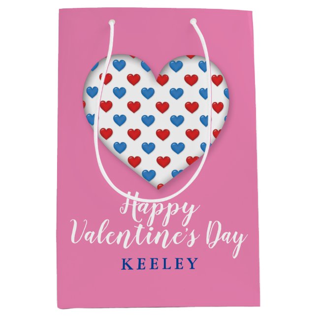 Sacola Para Presentes Média Feliz dia do Namorados (Frente)