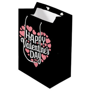 Sacola Para Presentes Média Feliz Dia dos Namorados Divertido Coração Amor Dia