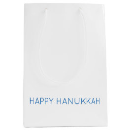 Sacola Para Presentes Média Feliz Hanukkah Typoographic Faith