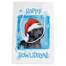 Sacola Para Presentes Média Feliz Howlidays para o varejo revestido