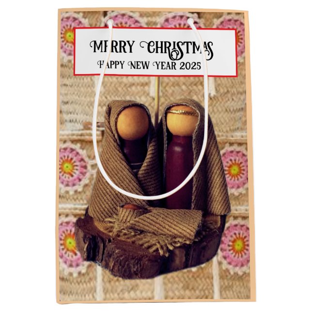 Sacola Para Presentes Média Feliz Natal! (Frente)