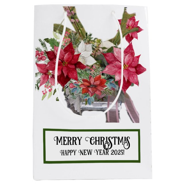 Sacola Para Presentes Média Feliz Natal! (Frente)