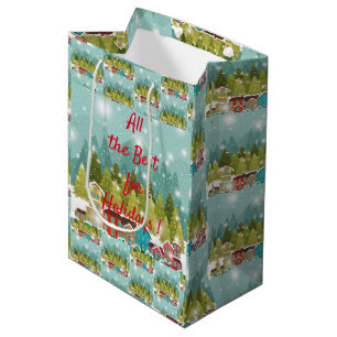 Sacola Para Presentes Média Feliz Natal