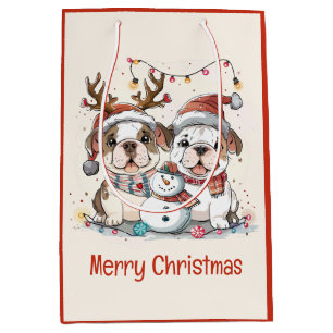 Sacola Para Presentes Média Feliz Natal - Bulls
