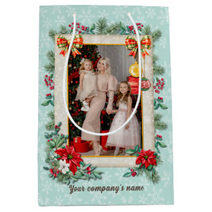 Sacola Para Presentes Média Feliz Natal e Ano Novo Pelo Amor