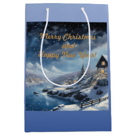 Sacola Para Presentes Média Feliz Natal e Feliz ano novo!